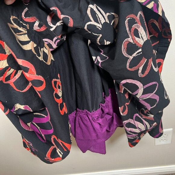 Anthropologie Girls From Savoy Halter Dress Size 6 Retro Floral Martagon Sketch - Picture 6 of 12